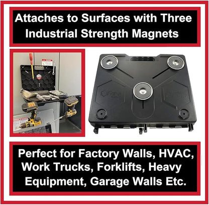 The OmniShelf Magnetic Portable Workstation + Toolbox, Computer & Laptop Stand - Image 7