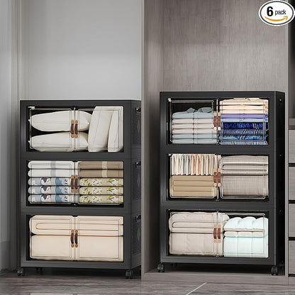 UAMFURI Stackable Storage Bins, 1050QT Collapsible Drawers by UAMFURIDirect