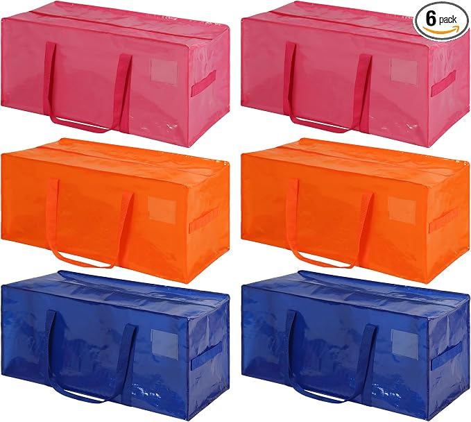 6 Pack Heavy Duty Extra Large Moving Bags by JCBZAMZ