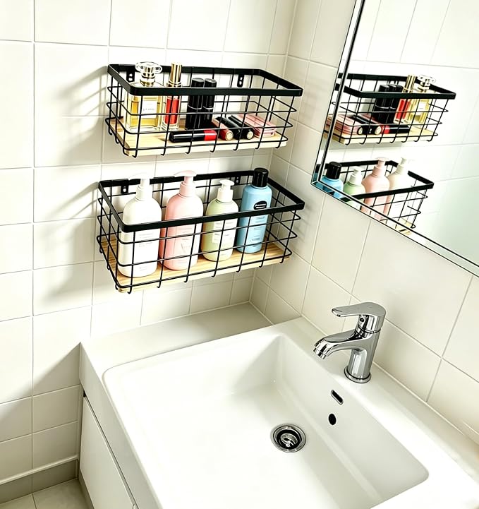 Metal Wire Basket for Kitchen Cabinets, Farmhouse Hanging Basket - Image 6
