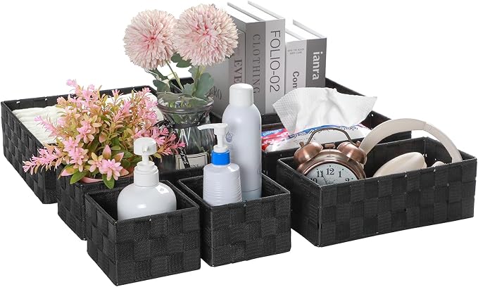 Posprica Small Baskets for Organizing Woven Storage for Shelves, Decorative - Image 7