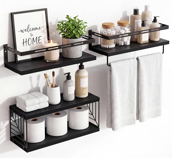 Fixwal Wall Mounted Bathroom Shelves Over Toilet | Wall Shelf by Fixwal