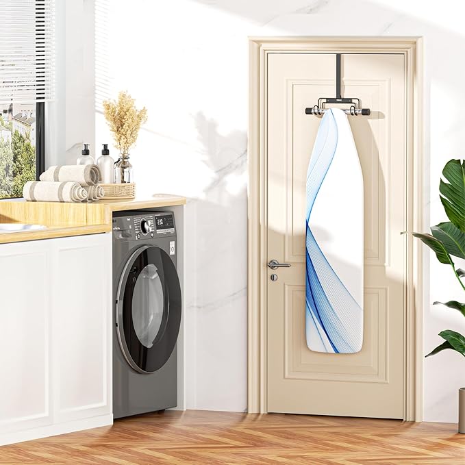Ironing Board Holder Wall Mount, Over The Door Ironing Board Holder, Over The - Image 3