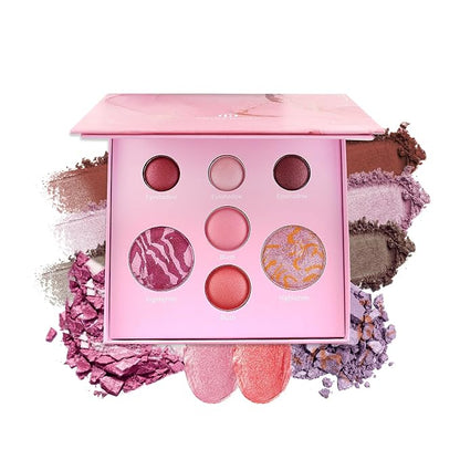 Color Nymph Face Makeup Palette, Glow & Matte Baked Trio Palettes -Highlighters by ColorNymph