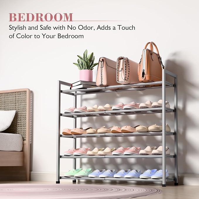 Bumusty 5-Tier Expandable Shoe Rack - Image 6