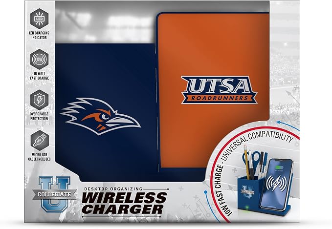 SOAR NCAA Unisex Cell Phone Wireless Charging Stand and Desktop Organizer - Image 3