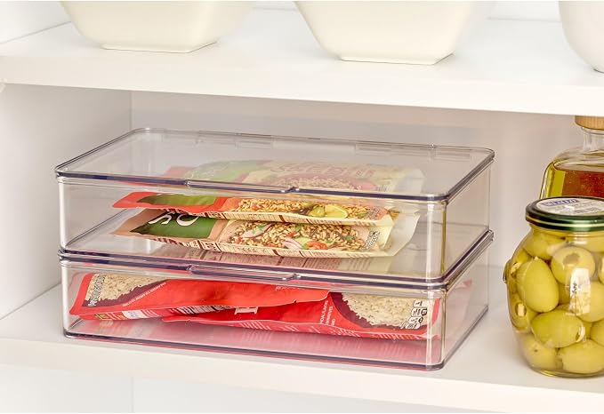 iDesign Kitchen Binz BPA-Free Plastic Stackable Organizer Box - Image 6