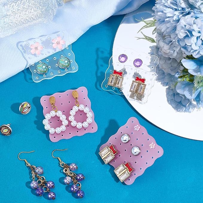 PH PandaHall 30pcs Acrylic Earring Display Cards - Image 4