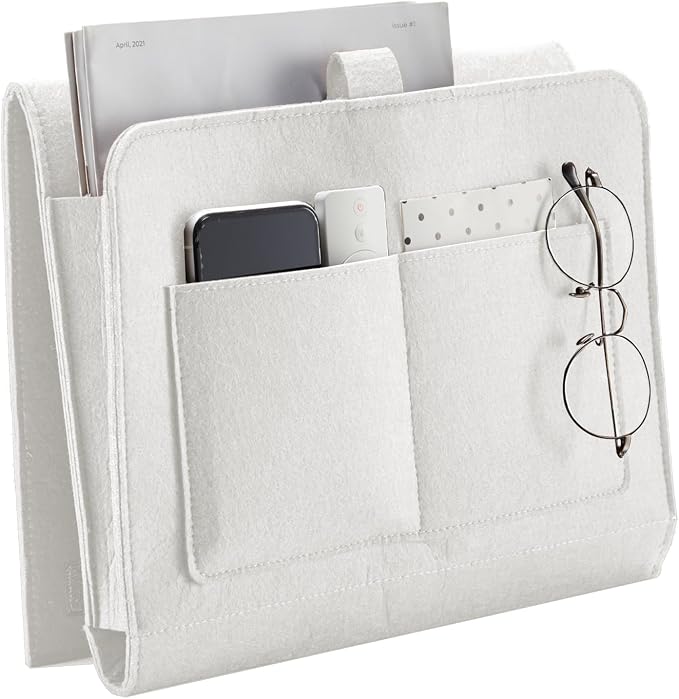 YOUDENOVA Bedside Caddy, Bedside Storage Caddy, Bedside Organizer by YOUDENOVA