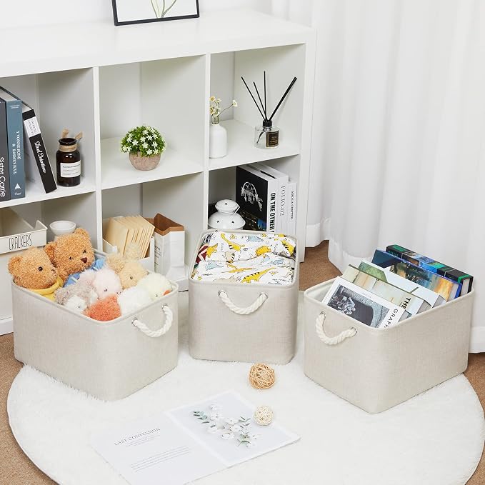 Bidtakay Baskets Collapsible Large Toy Storage Baskets - Image 4
