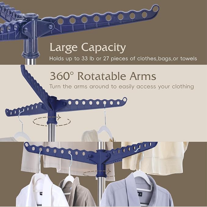 Beaudaily Clothes Drying Rack, Foldable 74.8-Inch Laundry Drying Rack, Indoor 2 - Image 5