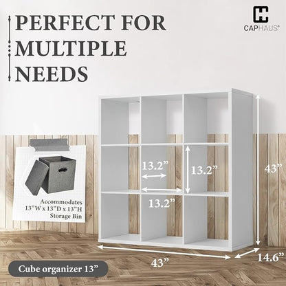 CAPHAUS Sturdy Room 13-Inch Cube Storage Organizer Shelf, - Image 3