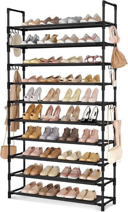LANTEFUL Tall Shoe Rack 10 Tier Shoe Organizer Large Shoe Shelf by LANTEFULforTidyingHouse