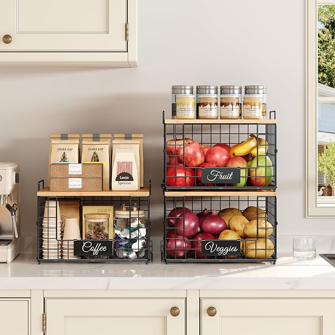2 PACK XXL Potato and Onion Storage Bins, Pantry Organizers and Storage | - Image 2