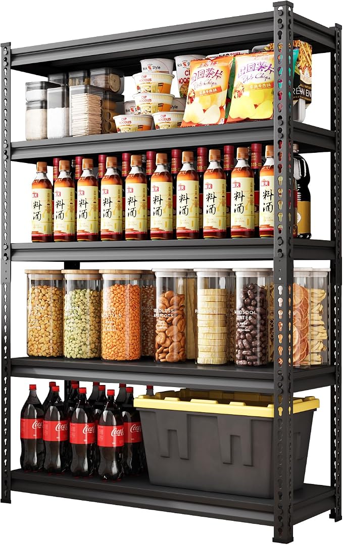 48" W Garage Shelving Heavy Duty，3000LBS Loads Metal Shelving Units and Storage by Rufokisa