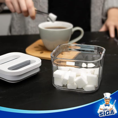 MR.SIGA 4 Pack Airtight Food Storage Container Set, BPA Free Kitchen Pantry - Image 5