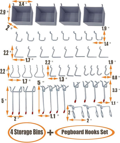 Wallmaster Pegboard Organizer Garage Storage - Image 3