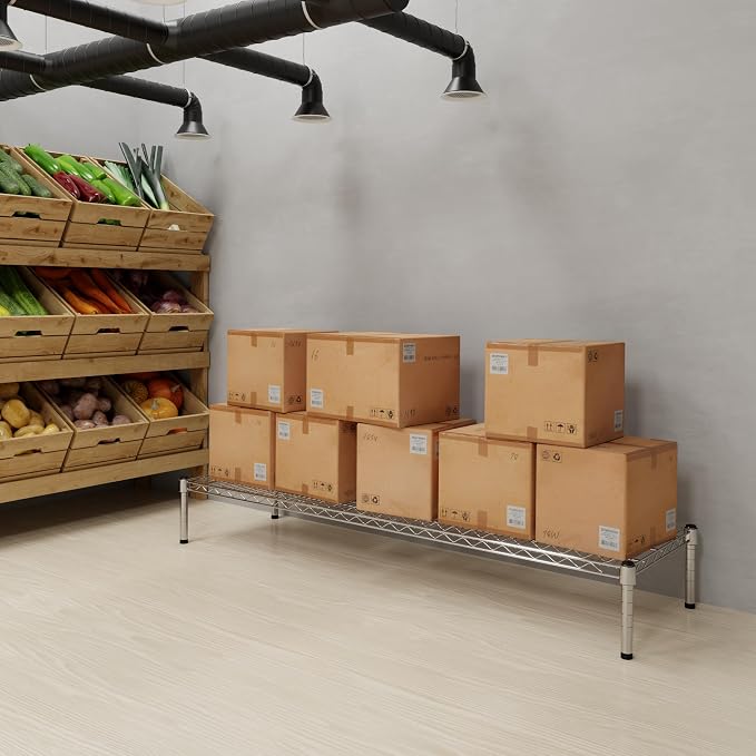 18" Deep x 60" Wide x 8" Height Wire Shelving Kit | 1-Tier | NSF Commercial - Image 5