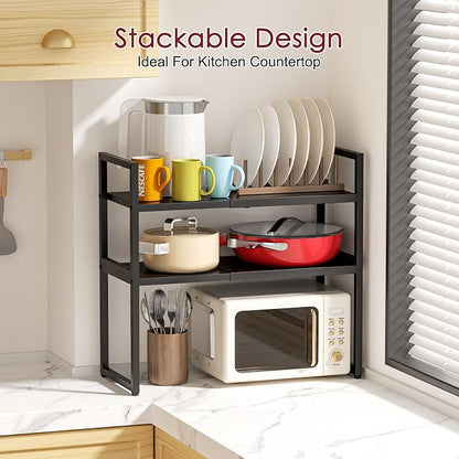 Expandable Kitchen Storage Shelves, 110LBS Heavy Duty Metal Garage Shelving - Image 6