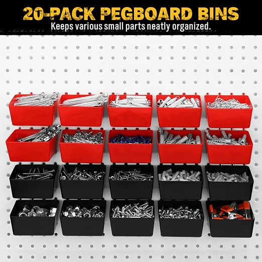 ELEAD 297 Piece Pegboard Hooks Kit, Peg Board Organizer Accessories - Image 7