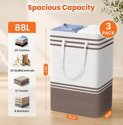 TranquilRelax 3-Pack Laundry Basket - Image 2