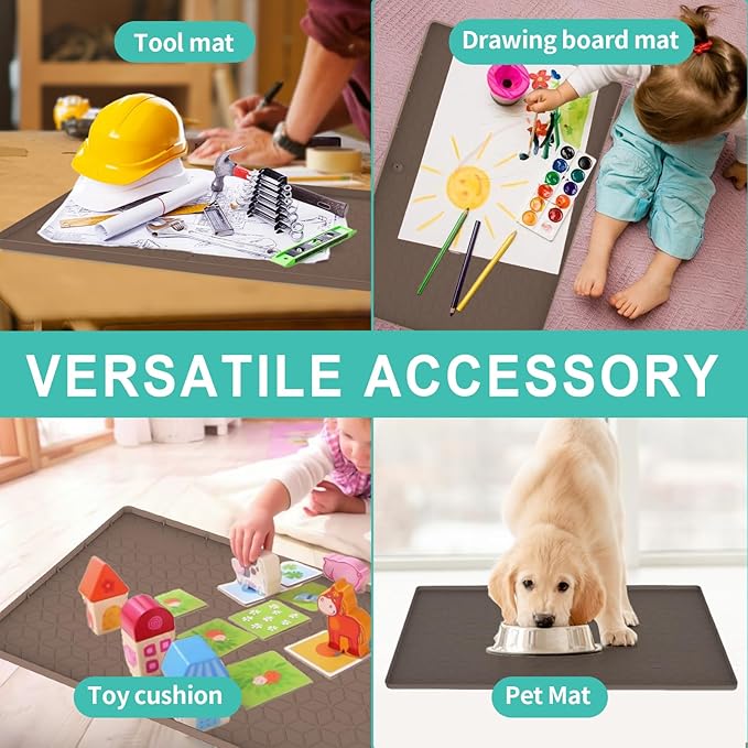 Under Sink Mat, Silicone Waterproof Under Sink Liner, Sink Cabinet Organizer - Image 5