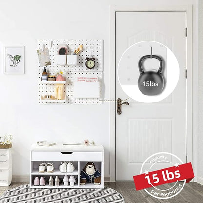 VUSIGN Peg Board Combination Kit, Pegboard Wall Organizer - Image 4