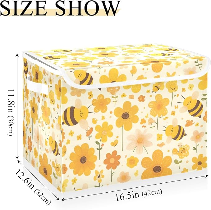 Storage Bins with Lids Storage Containers Storage Box with Handles Storage - Image 3