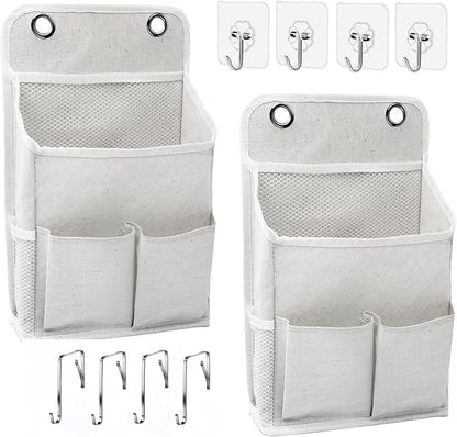 2-Pack Hanging Storage Organizer, Over The Door Hanging Bags/Wall Baskets by LASAMOLL