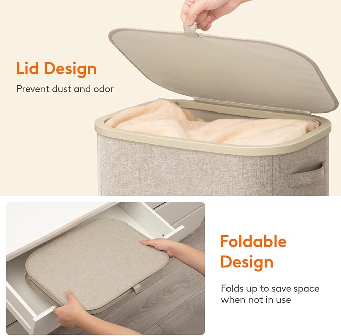 Lifewit 105L Plastic Laundry Basket - Image 7