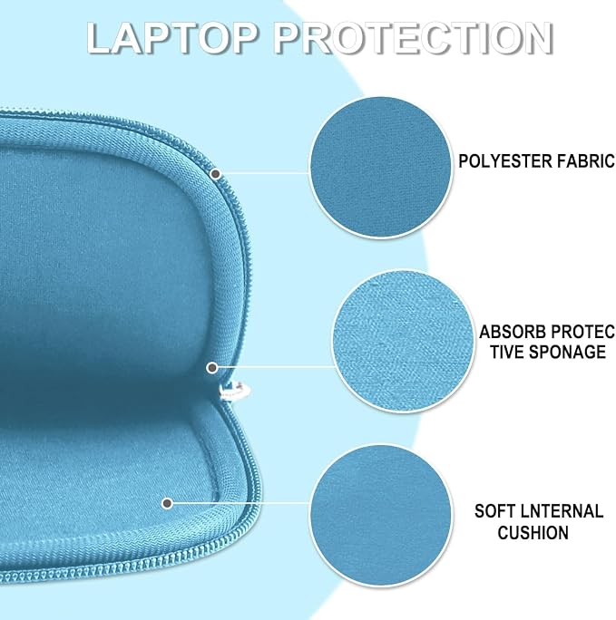 Laptop Case Sleeve 15.6 inch, Shockproof Protective Laptop Cover Briefcase - Image 5