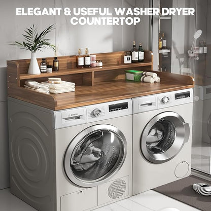 2-Tier Washer and Dryer Countertop, 2.75" H Guard, Large Space Laundry Topper - Image 6