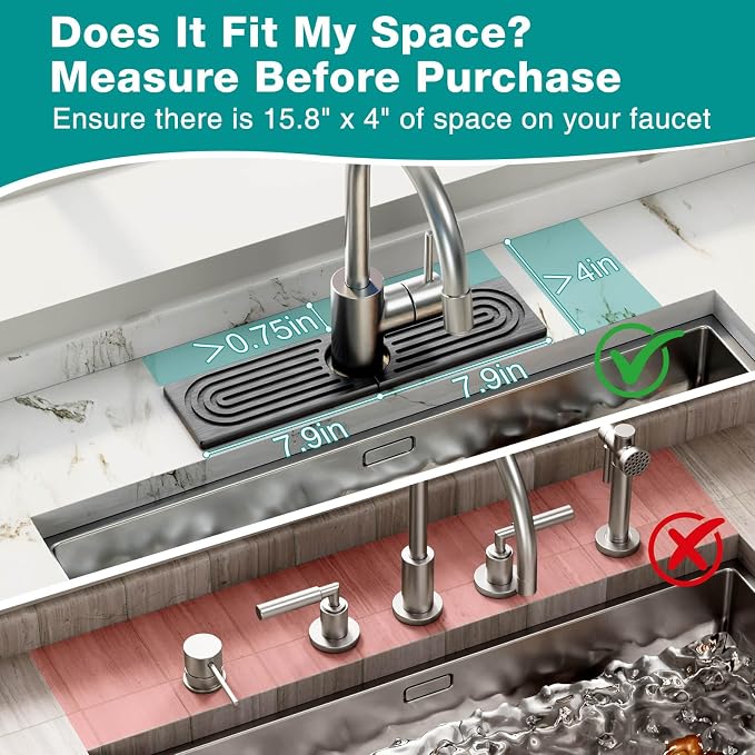 DK177 Faucet Mat for Kitchen Sink - Image 3