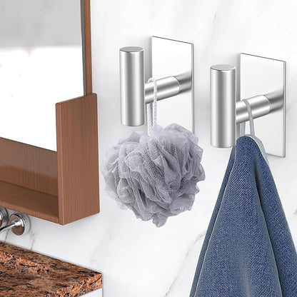 VAEHOLD Wall Towel Hooks, Heavy Duty Sticky Holder Waterproof Towel Hooks - Image 6
