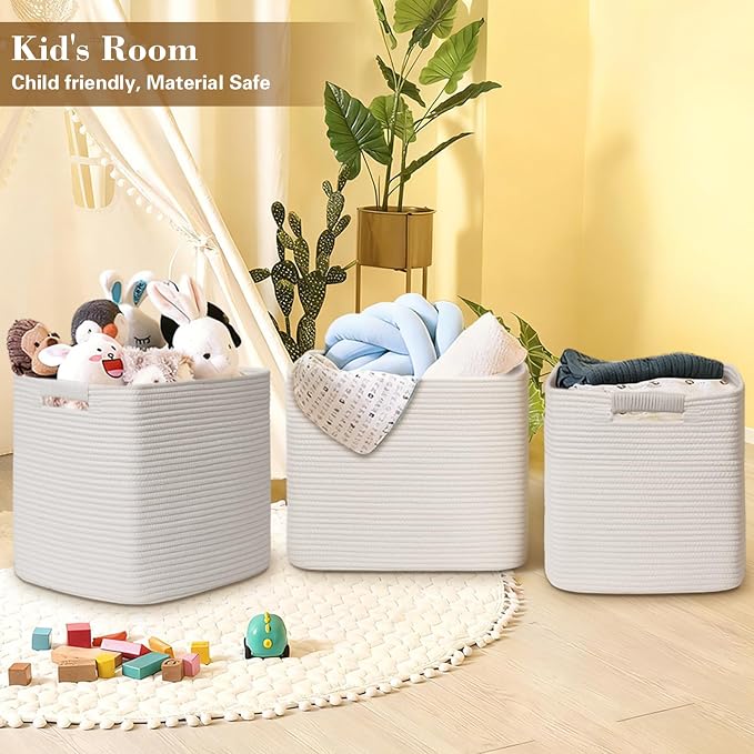 15×13 Inch Storage Cubes, 3 Pack Cube Storage Bins - Image 5