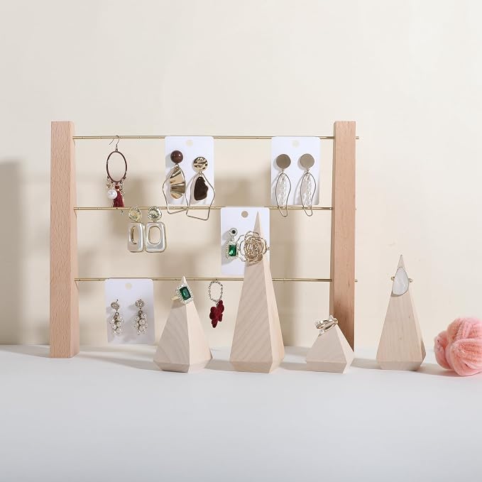 GemeShou 3 Tiers Beech Earring display stands - Image 6