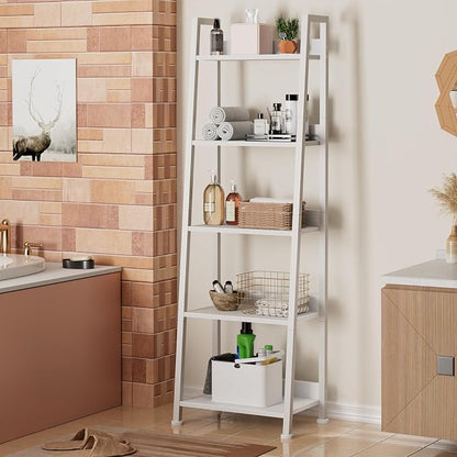 Furologee Ladder Shelf, 5 Tier Bookshelf - Image 8