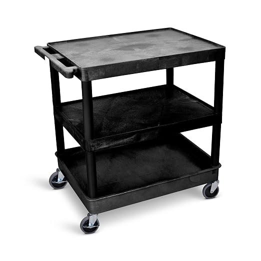 FSE 373-TC222-B Large Flat Shelf Cart - Image 2
