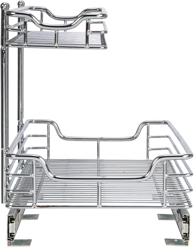 Household Essentials Glidez 2‑Tier Large Multipurpose Chrome‑Plated Steel - Image 7