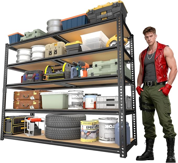 Garage Racks for Storage，5-Tier Adjustable Garage Shelving Storage Shelves by Unknown