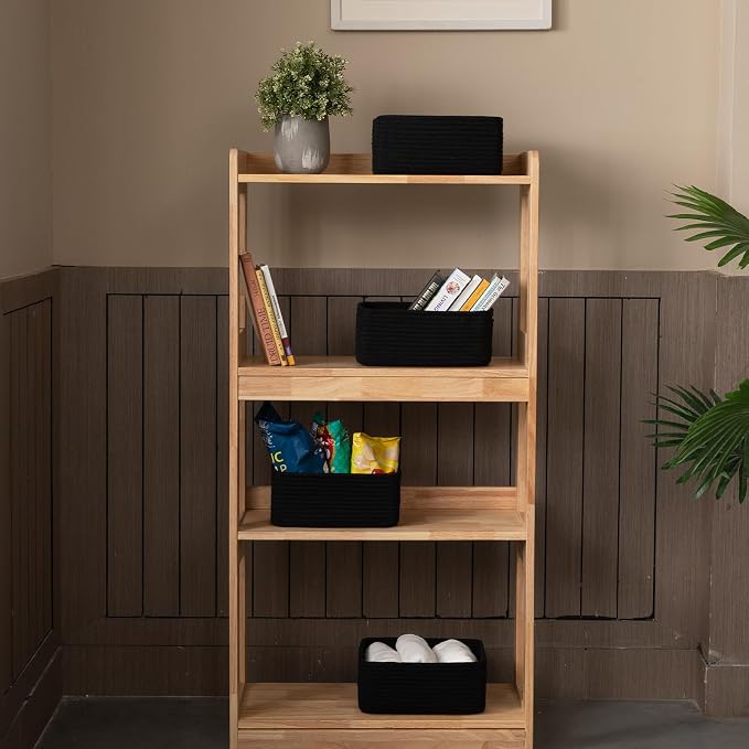 4 Pack Small Storage Shelf Baskets - Image 2