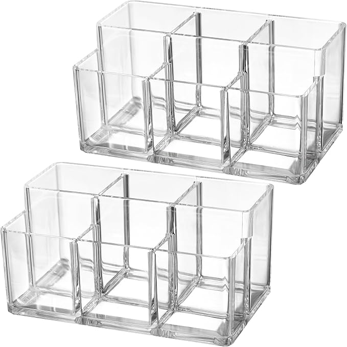 Foraineam 2 Pack Acrylic Makeup Brushes Holder - Image 4