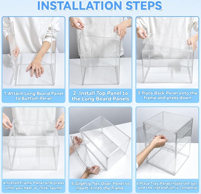 Baby Bottle Storage Organizer for Countertop, X-Large Clear Bottle Organizer - Image 9
