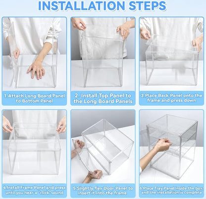 Baby Bottle Storage Organizer for Countertop, X-Large Clear Bottle Organizer - Image 9