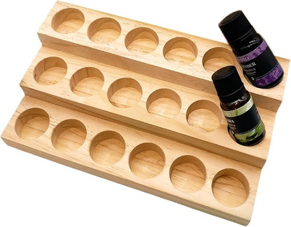 3 Tier Wooden Essential Oil Organizer Essential Oils Racks Display Stand by LONG+TAO