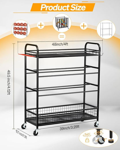 Garage Sports Equipment Organizer - Image 2