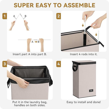 SOLEDI Slim Laundry Hamper - Image 7