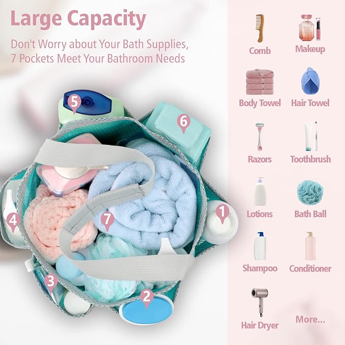 Mesh Shower Caddy Portable - Image 2