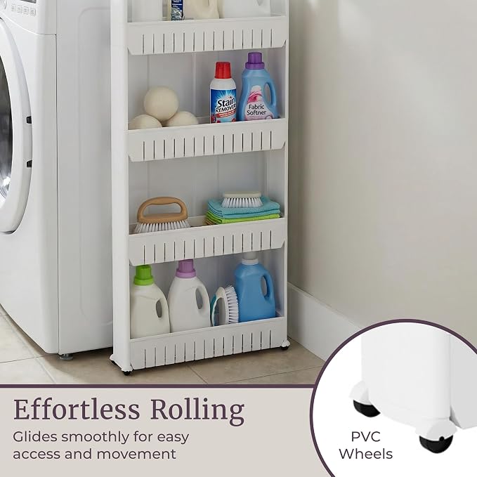 Slim Rolling Storage Cart - Image 7