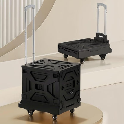 VECELO 66LHeavy-Duty 2-in-1 Foldable Utility Cart, Large Capacity Rolling Crate by VECELO